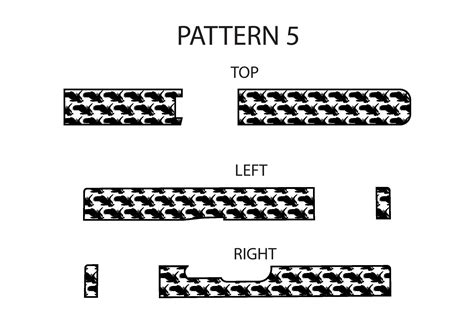 Laser Engraving Template for Glock 19 Slide Pattern 5 Top Left Right - Etsy