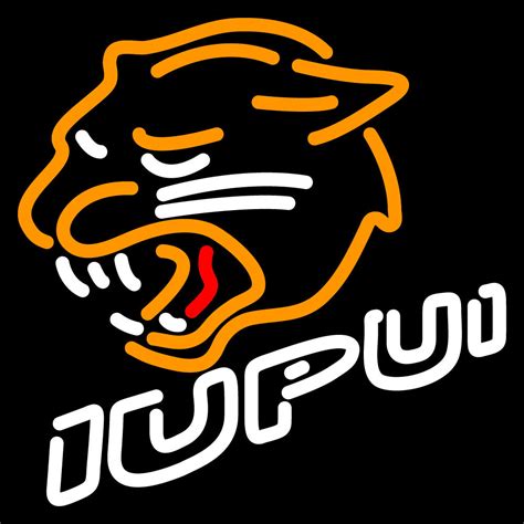 NCAA Iupui Jaguars Logo Neon Sign - Neon