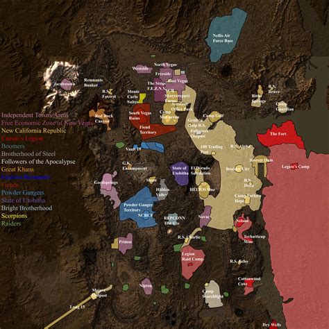 Thought I would try my hand at creating a Mojave faction map. Inspired ...