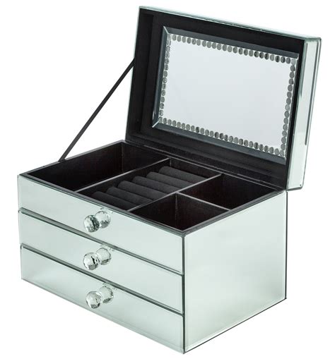 Large Mirrored Two Drawer Jewellery Box (4118857) | Argos Price Tracker | pricehistory.co.uk