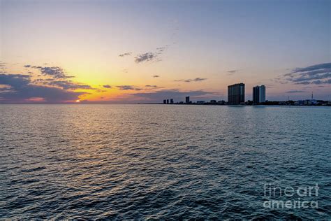 Panama City Beach Skyline At Sunset Photograph by Jennifer White - Fine ...