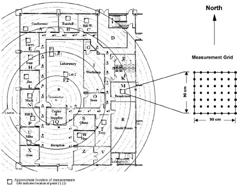 The floor plan of a typical modern office building where the ...