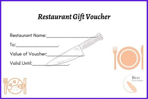 Free Blank Printable Gift Voucher Template in Word & PDF