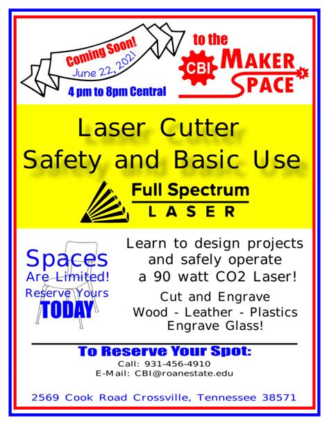 Laser Cutter: Safety & Basic Use | Cumberland Business Incubator