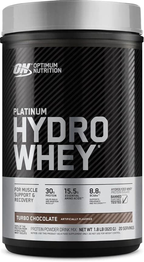 Amazon.com: Optimum Nutrition Platinum Hydrowhey Protein Powder, 100% Hydrolyzed Whey Protein ...