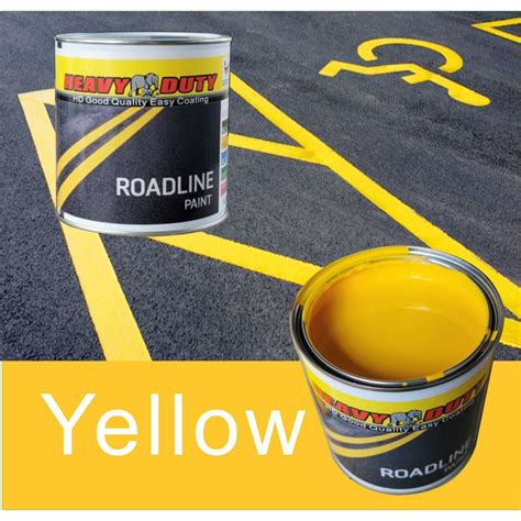 YELLOW ( 5 LITER ) HEAVY DUTY Roadline Paint 5L for Road Marking (Cat Jalan) ROAD LINE PAINT ...