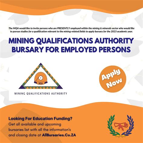 Mining Qualifications Authority (MQA) Bursary 2024 - UNEMPLOYED