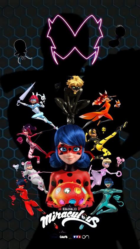 WALLPAPER MIRACULOUS SEASON 4 POSTER🐞🐾 | レディバグ, レディ