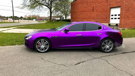 Maserati Ghibli Satin Purple Chrome - Concept Wraps