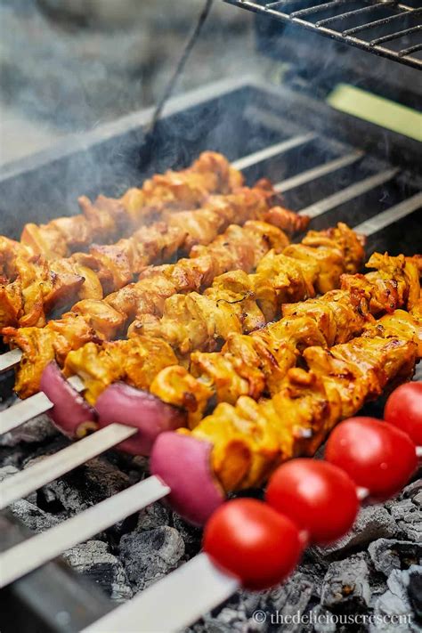 Persian grilled chicken kabobs are amazingly delicious. Marinated with saffron and perfectly ...