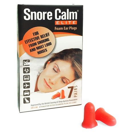 Snore Calm ELITE Foam Earplugs (7 Pairs) - Zoom Health