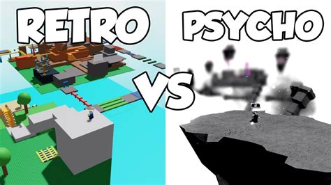 RETRO Obby VS PSYCHO Obby (Hardest Obby?) - Slap Battles - YouTube