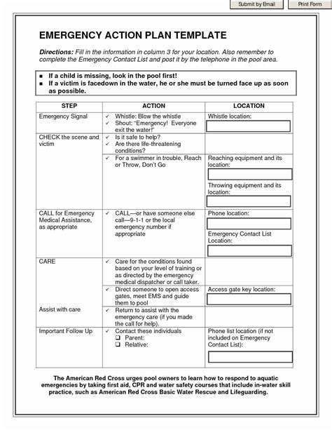 Printable Daycare Emergency Preparedness Plan Template