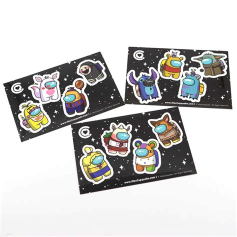 Among Us Sticker Sheet Bundle – iHasCupquake