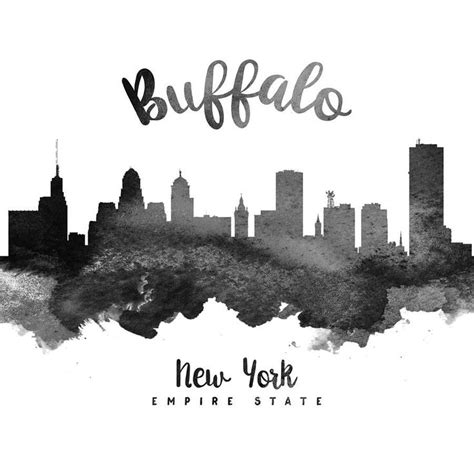 buffalo skyline svg - Google Search | Buffalo new york, New york skyline, New york tattoo