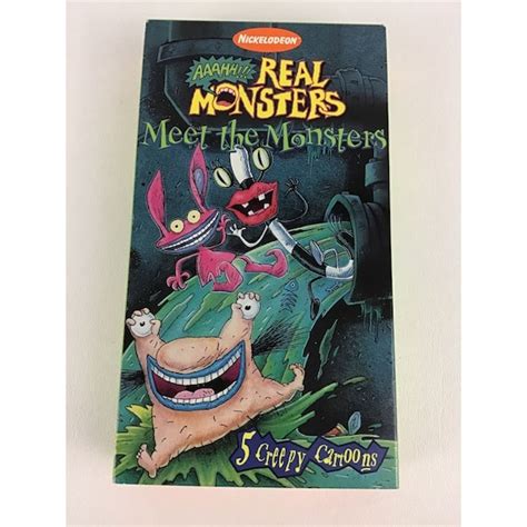 Nickelodeon AAAHH Real Monsters Meet the Monsters Shows VHS - Etsy