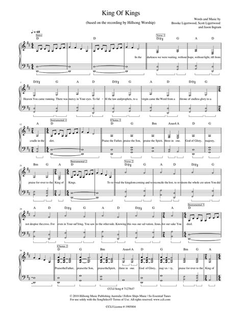 King Of Kings Sheet music for Piano (Solo) Easy | Musescore.com