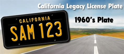 Legacy Plates: Black California License Plates Making Revival For Good ...