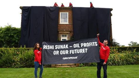 Greenpeace activists released on bail after scaling roof of Rishi Sunak ...