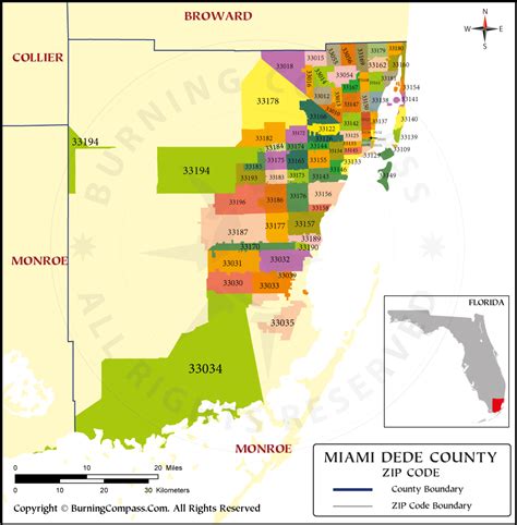 Miami Dade County Zip Code Map