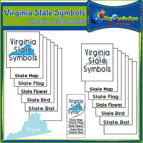 Virginia State Symbols Interactive Foldable Booklets - Classful