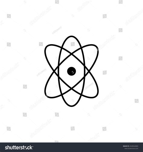 Atom Icon Science Vector Molecule Illustration Stock Vector (Royalty Free) 2028564083 | Shutterstock