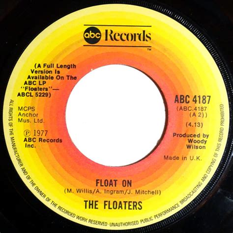 The Floaters - Float On (1977, Wide Center Hole, Vinyl) | Discogs