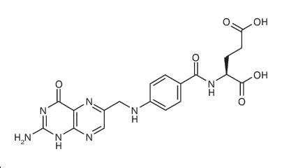 Chemical structure of folic acid. | Download Scientific Diagram