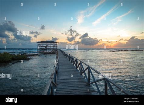 Siargao Boardwalk and Sunset Beach at Cloud 9 - Mindanao, Philippines ...