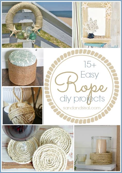 15+ Easy Rope Crafts - Sand and Sisal