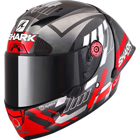 RACE-R PRO GP 06 Motorcycle full-face carbon grey, red helmet | SHARK HELMETS