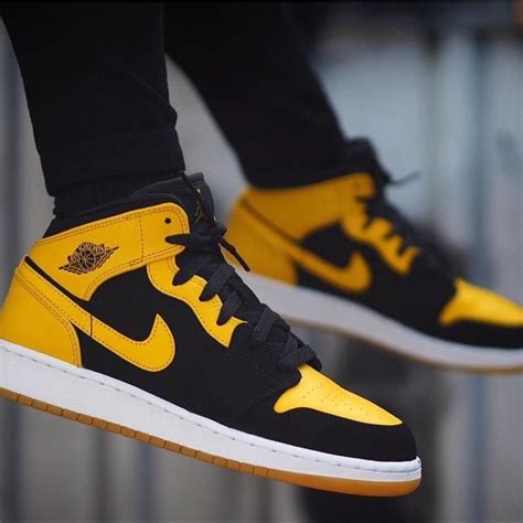 Nike Shoes | Nike Jordan 1s | Color: Black/Yellow | Size: 3b # ...