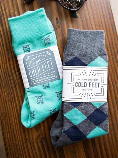 Make This Awesome "In Case You Get Cold Feet" Sock Gift For Your Groom!