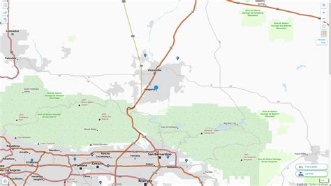 Hesperia California Map and Hesperia California Satellite Image