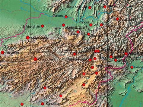 Map China Afghanistan Border | Map of Atlantic Ocean Area