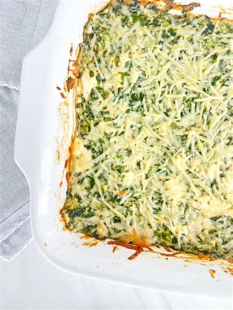 Healthy Baked Spinach Dip - Wellness For The Win