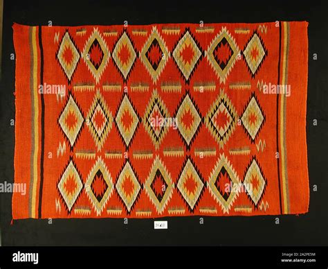 Navajo, Native American, Blanket, 19th century, wool, Overall (approx ...