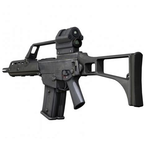 G36 Assault Rifle 3D Model .obj .3ds .c4d .lwo .lw .lws - CGTrader.com