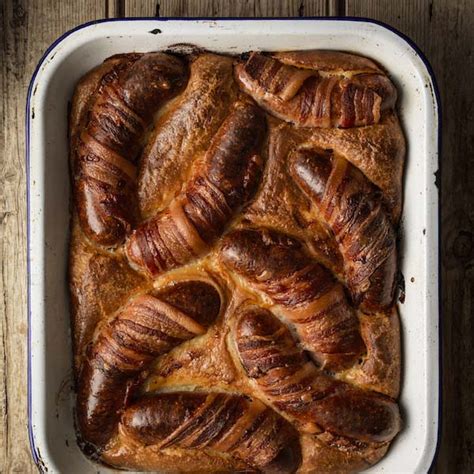 TOAD IN THE HOLE WITH ROASTED ONION AND ALE GRAVY - TOM KERRIDGE