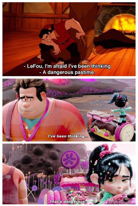 Disney Parallels: Gaston/Le'Fu & Ralph/Vanellope Lefou, Gaston ...