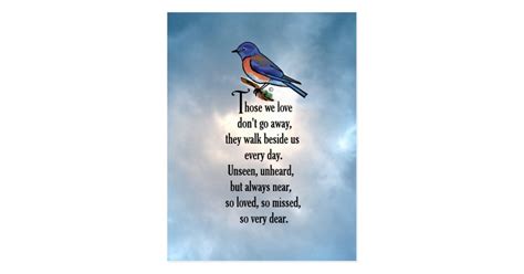 Bluebird "so Loved" Poem Postcard | Zazzle.com