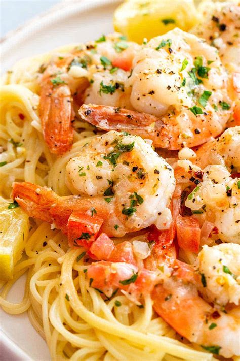 Shrimp Scampi with Lemon Garlic Sauce - Jessica Gavin