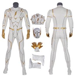 Godspeed Costume The Flash 5 Cosplay August Heart White Fashion Man ...