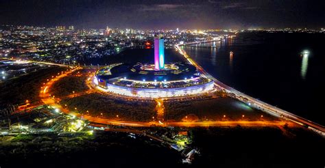 PHOTO: SM Seaside City Cebu Night Aerial View