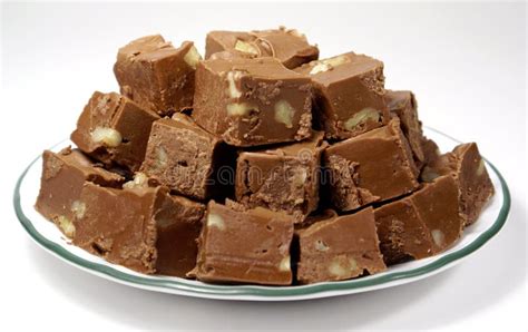 Chocolate Fudge with Nuts stock photo. Image of background - 2096822