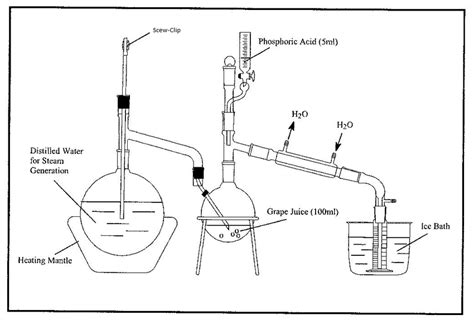 Steam Distillation Apparatus Diagram