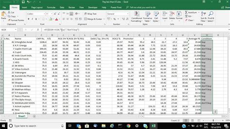 Stock Analysis using Microsoft Excel - YouTube