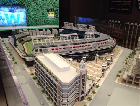 Wrigley Field Renovation Model on Display - Archer Stadium Seating