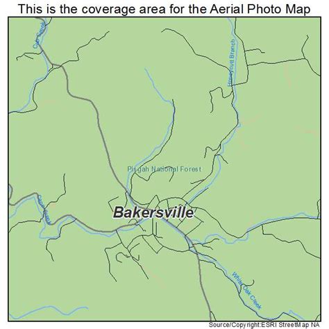 Aerial Photography Map of Bakersville, NC North Carolina