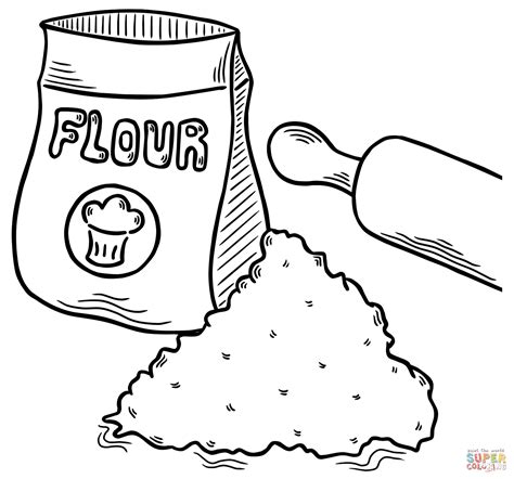 Wheat Flour coloring page | Free Printable Coloring Pages